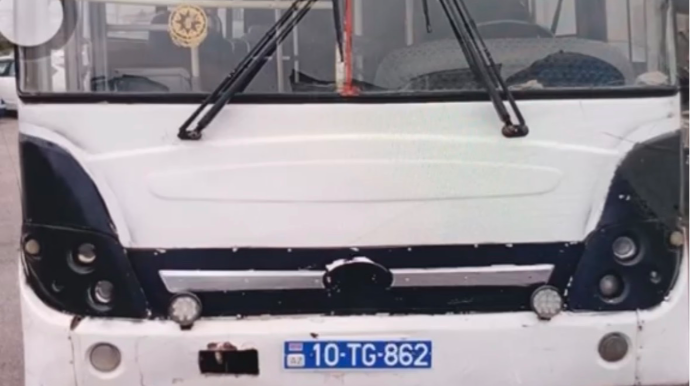 Narkoman avtobus sürücüsü HƏBS EDİLDİ  - VİDEO