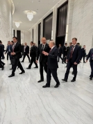 İlham Əliyev Bişkekdə Vladimir Putin ilə söhbət etdi - FOTOLAR