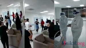 Bu dəfə karantini bitən tələbələr oynadı, həkimlər əl çaldı - VİDEO