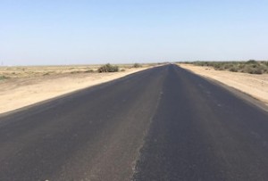 Salyan-Biləsuvar yolunun yararsız hissəsi bərpa olunub