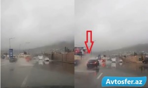 Yağışlı havada bunu etsəniz 40 manat cəriməsi var - 90 AS 809 etdi - VIDEO