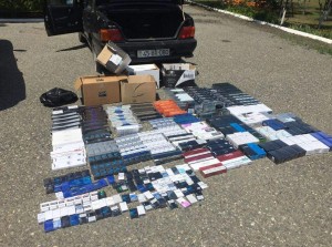 Avtomobildən külli miqdarda siqaret aşkar olundu - FOTO