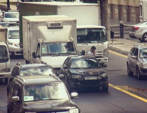Bakıda qəza tıxaca səbəb oldu - FOTO