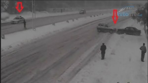 Bir vaxtlar Bakıda qar yağanda... - Qəza videoları