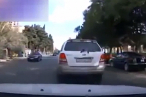 Bakıda sürücü belə özbaşınalıq edir – VİDEO