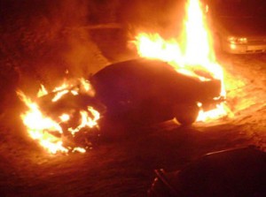 Avtomobil yandı - Suraxanıda