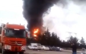 Bakıda Elektrik Stansiyasında yanğın - VİDEO