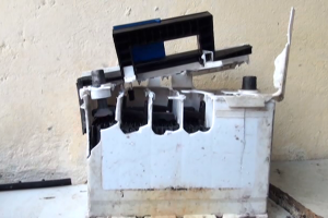 ŞOK HADİSƏ: Akkumulyator bomba kimi partladı - VİDEO