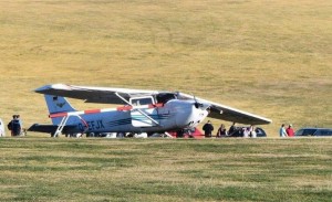 Almaniyada təyyarə insanlara çırpılıb, ölənlər var