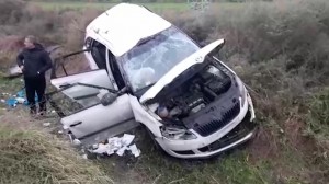 Biləsuvarda yol qəzası baş verib, xəsarət alanlar var  - VİDEO