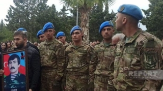 Sumqayıtda Birinci Qarabağ müharibəsinin şəhidi dəfn edildi - FOTO 