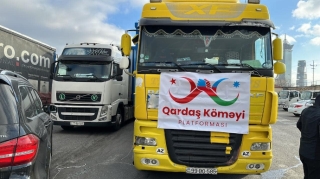 Azərbaycandan Türkiyəyə 21 TIR yola salındı