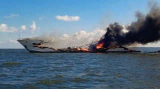 Bir milyonluq yaxta yanıb kül oldu - VİDEO