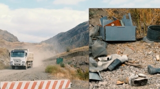 Laçını tərk edən rus sülhməramlıların postlarından EKSKLÜZİV GÖRÜNTÜLƏR   - VİDEO