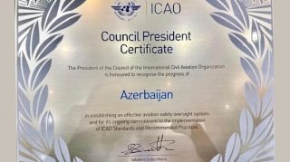 ICAO наградило Азербайджан за достижения в создании системы контроля безопасности полетов 