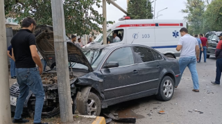 Tovuzda avtomobillər toqquşdu - Xəsarət alan var  - FOTO
