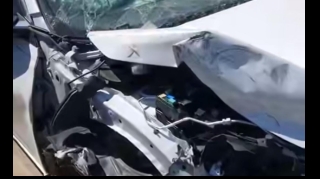 Gömrükdə Azərbaycana gətirilən qəzalı avtomobillər    - VİDEO