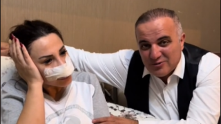 Azərbaycanda müğənni yol qəzasına düşdü: BURNU SINDI - VİDEO 