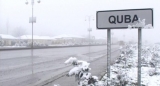 Qubada güclü qar rayonun 8 kəndi ilə nəqliyyat əlaqəsini kəsib