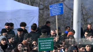 Xankəndi-Laçın yolunda keçirilən etiraz aksiyası altı gündür davam edir  - FOTO