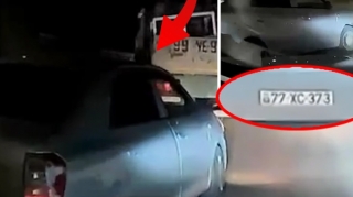 Avtomobilin qarşısına sürərək qaydanı pozdu - ANBAAN VİDEO 