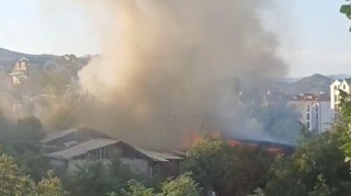 Xankəndidə yanğın  oldu 