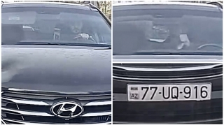 Bakıda təhlükə saçan sürücü: Sükanı buraxıb qadın sərnişini dəfələrlə vurdu   - VİDEO