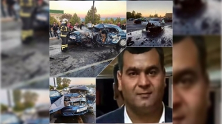 Dəhşətli qəzada sürücü faciəvi şəkildə öldü , ailəsi xəstəxanalıq oldu  - VİDEO