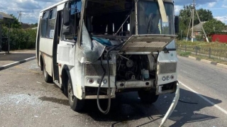 Rusiyada avtobus PUA ilə vuruldu 