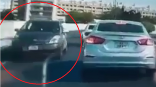 Bakıda "Prius" sürücülərə dəhşət yaşatdı - VİDEO 