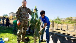 Şəhid övladları Şuşada ağac əkdilər - FOTO 
