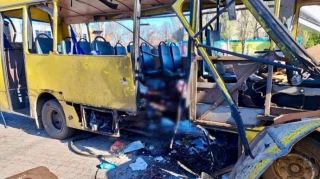 Ukraynada avtobusa dronla hücum edildi - 3 ölü, 15 yaralı 