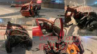 Çin avtomobili qəzada 2 yerə bölündü – "Chery"  - FOTO - VİDEO