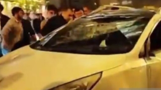 Bakıda qəza zamanı avtomobil aşıb - FOTO - VİDEO 