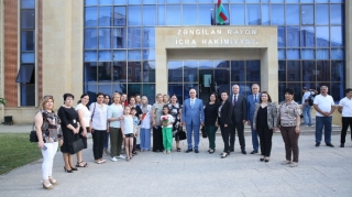 Daha 10 ailə Ağalıya köçürülüb  - FOTO