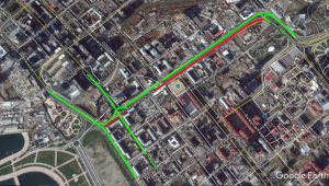 Bakının əsas küçələrindən birində hərəkət məhdudlaşdırılır – XƏRİTƏ