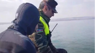 Kürdə batan şəxsin axtarışları davam edir - VİDEO