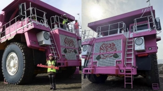 130 ton yük götürən avtomobili qadınlar sürəcək - FOTO