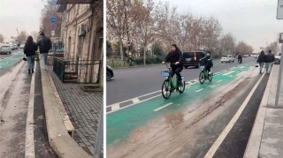 Bakının mərkəzində təmirdən çıxan küçə YENİDƏN QAZILIR - Qrumdan AÇIQLAMA - FOTO