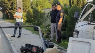 Bakıda yol qəzası baş verib - FOTO 