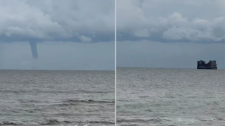 Xəzərdə qeyri-adi hadisə - VİDEO