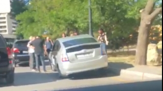 “Prius”  bu dəfə “Porsche”yə  çırpıldı  - VİDEO