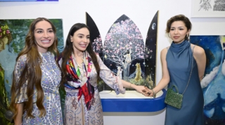 Leyla və Arzu Əliyevalar Romada sərgidə - FOTO