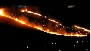 Badamdarda yeni yaşıllaşdırılan dağ yanır - VİDEO  - FOTO