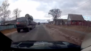 Belarusda “İsgəndər” qutuları daşıyan karvan görüntülənib  - VİDEO