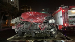 Qəzaya düşən 3 avtomobildən biri yandı, YARALILAR VAR - FOTO - VİDEO 