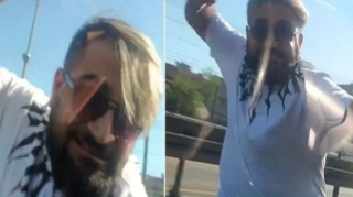 Hamilə qadının maşınına hücum edən şəxs həbs edilib - VİDEO 