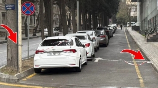 Bakıda parkinq restoran tərəfindən zəbt olunub? - FOTOLAR