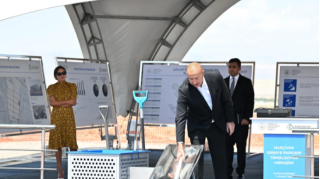 Prezident İlham Əliyev Naxçıvan Sənaye Parkının təməlini qoyub  - FOTO