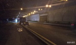 Babək prospektində yol qəzası baş verib - FOTO